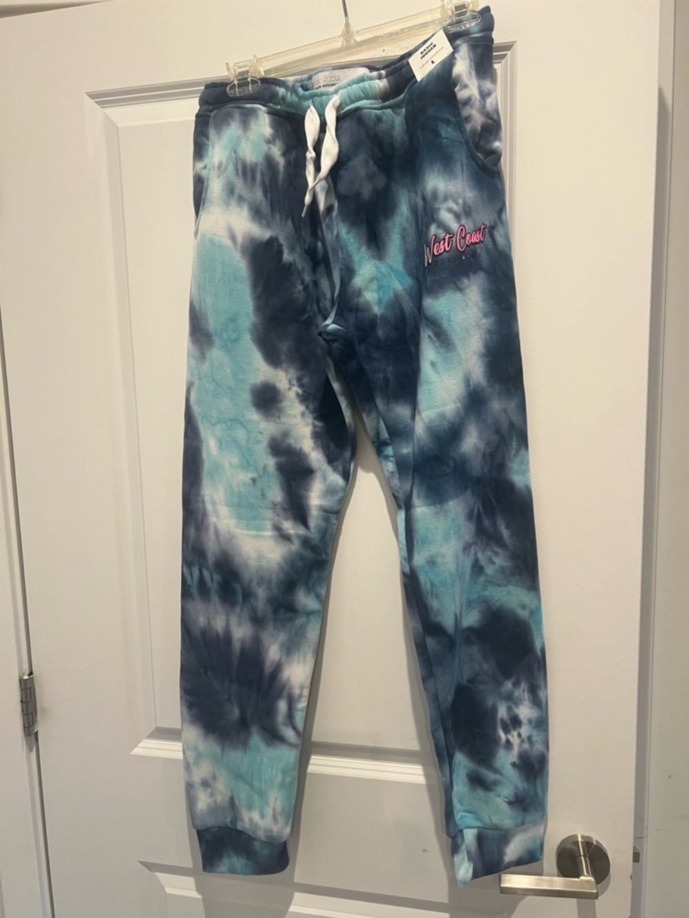 Tie-Dye Joggers for women — Blue & Teal